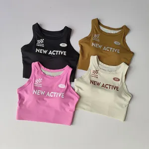 Quick-Dry Sports Vest For Women, Running Tank Top, Integrated Training Underwear, Yoga Bra, Gym Tops, Push-Up Bras, Outerwear